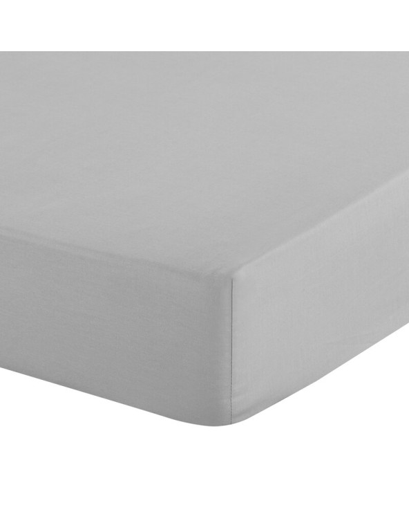 Prześcieradło wysokie makosatyna 140x200x30 z gumką Basic srebrne Eurofirany