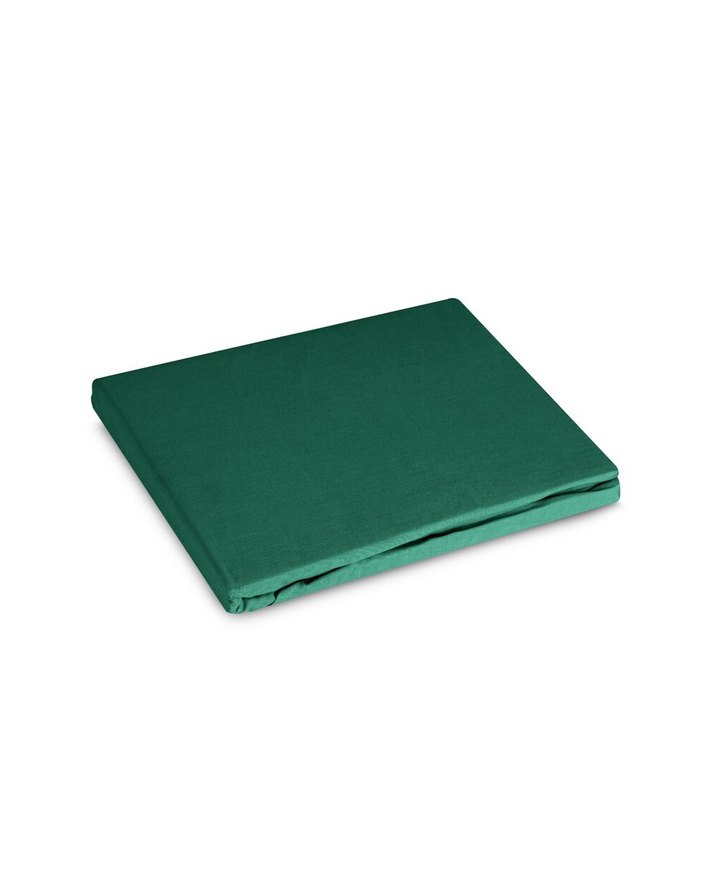 Prześcieradło wysokie makosatyna 160x200x30 z gumką Basic zielone Eurofirany
