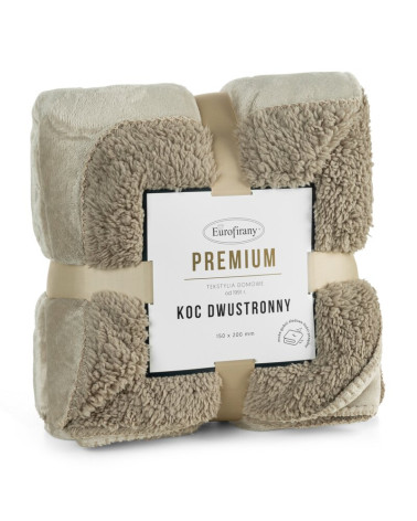 Koc sherpa baranek 200x220 Tedy beżowy Eurofirany