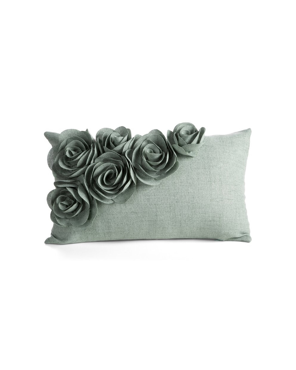 Poszewka velvet 30x50 Flores 7 zielona Eurofirany