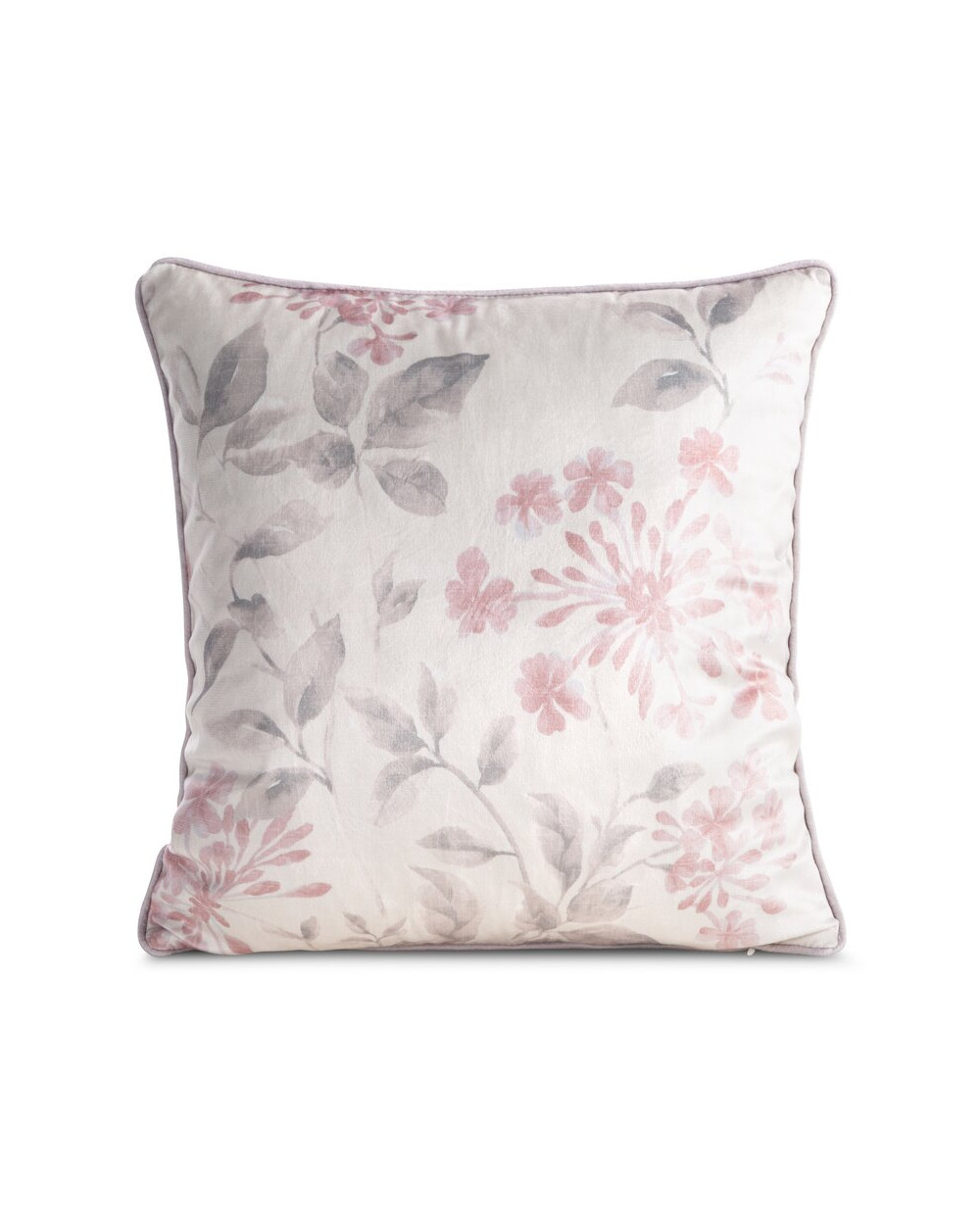 Poszewka velvet 45x45 Lila naturalna/różowa Eurofirany