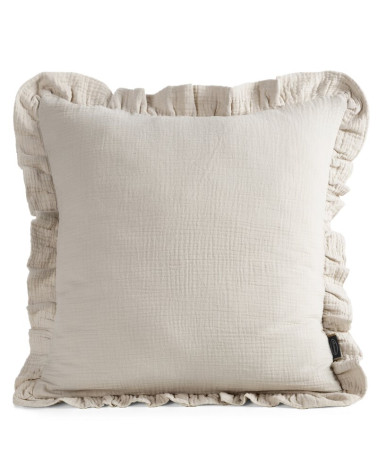 Poszewka muślinowa 45x45 Muslin 1 beżowa Eurofirany