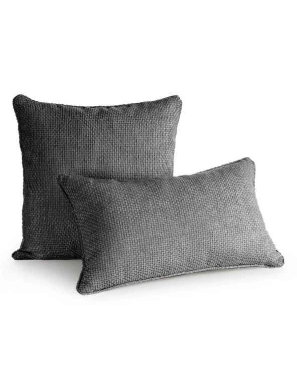 Poszewka pluszowa 45x45 Szenil 6 stalowa Eurpfirany