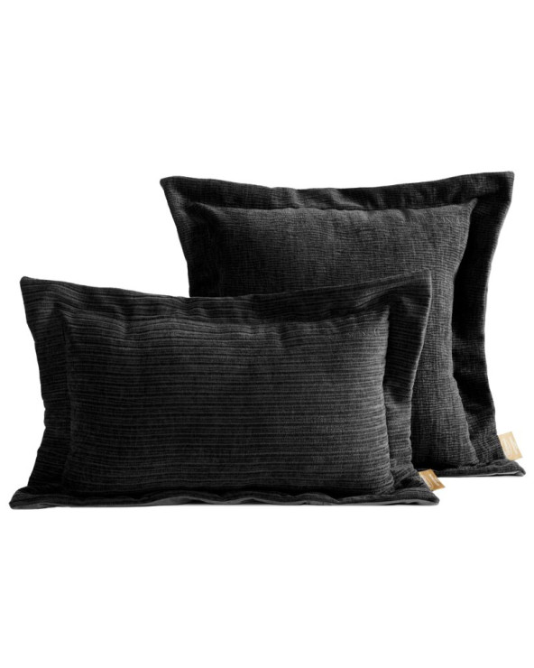 Poszewka pluszowa 55x55 Elegant 2 czarny Eurofirany