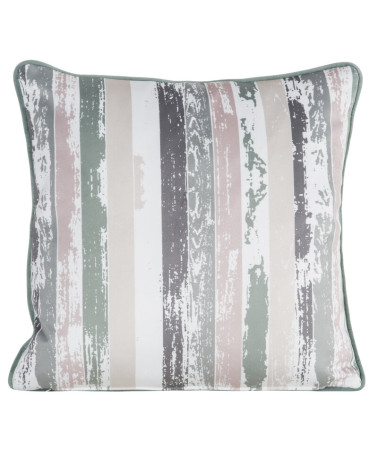 Poszewka velvet 45x45 Inez biała/zielona Eurofirany