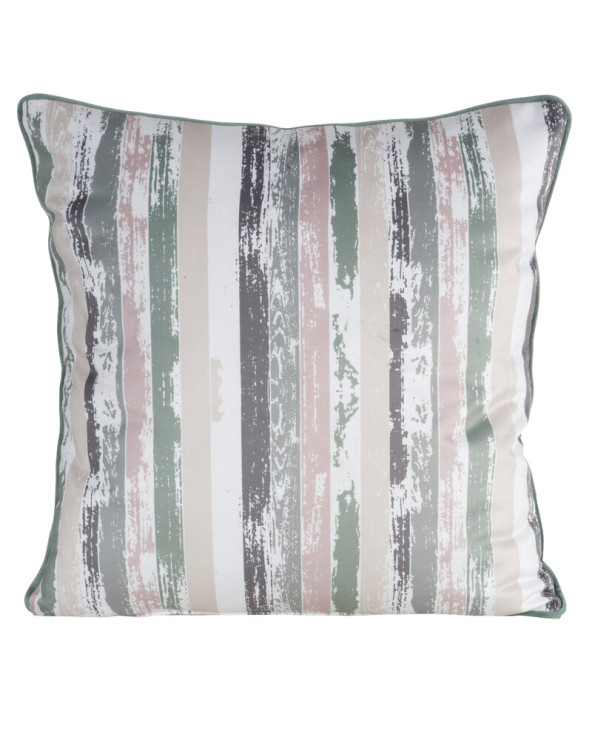 Poszewka velvet 60x60 Juliet biała/zielona Eurofirany 