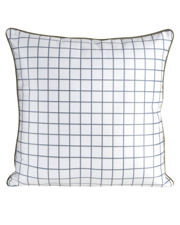 Poszewka velvet 45x45 Rosalia biała/zielona Eurofirany 
