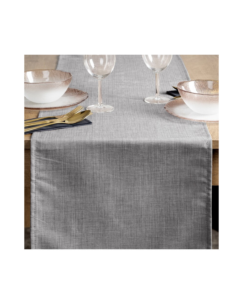 Bieżnik 40x140 Kate srebrny Eurofirany