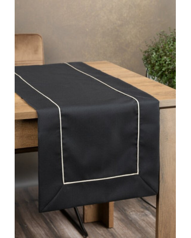 Bieznik 40x200 Dorita czarny Eurofirany