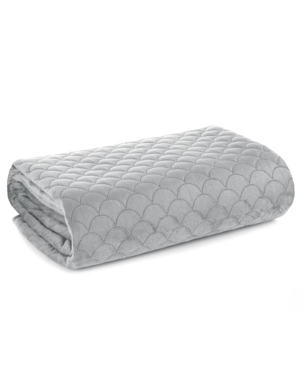 Narzuta velvet 170x210 Ariel srebrna Eurofirany