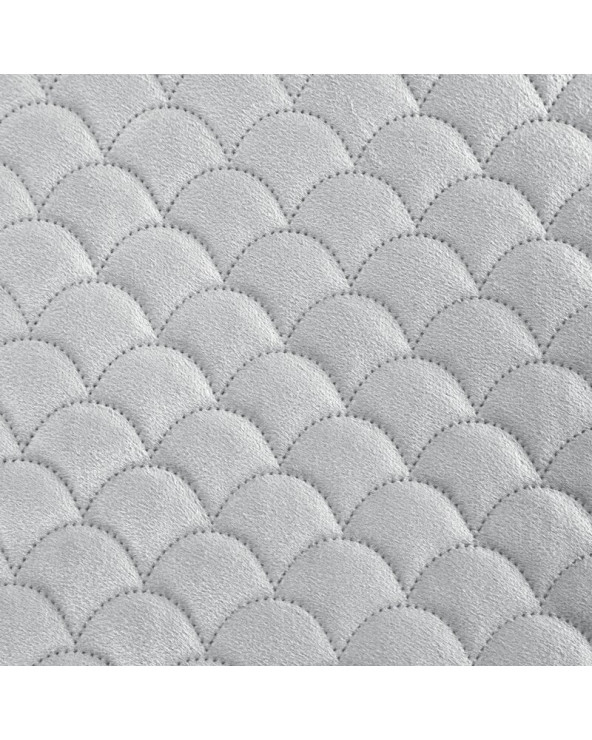 Narzuta velvet 170x210 Ariel srebrna Eurofirany
