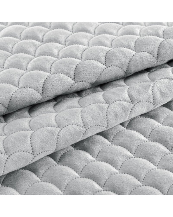 Narzuta velvet 170x210 Ariel srebrna Eurofirany