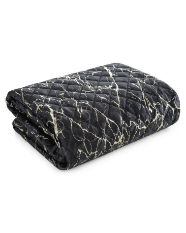 Narzuta velvet 170x210 Blink czarna Eurofirany