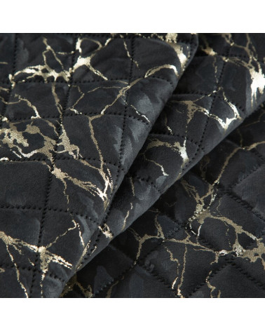 Narzuta velvet 170x210 Blink czarna Eurofirany
