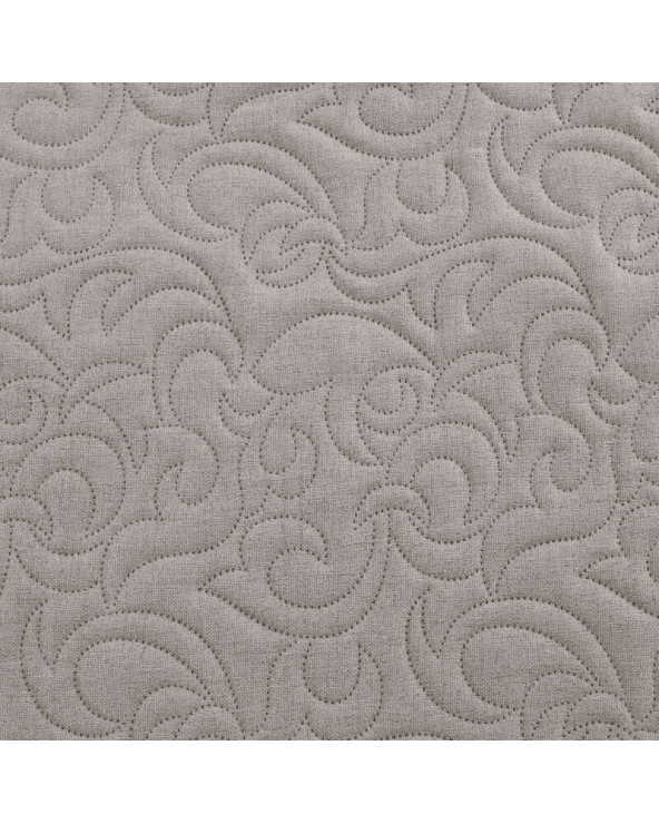 Narzuta mikrofibra 170x210 Len 4 popielata Eurofirany