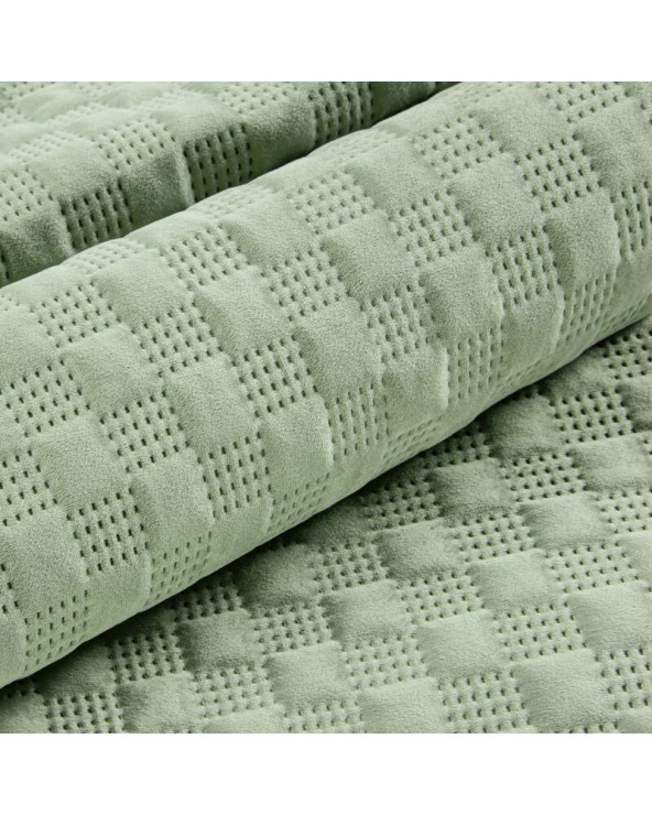 Narzuta velvet 200x220 Sofia 4 jasnozielona Eurofirany