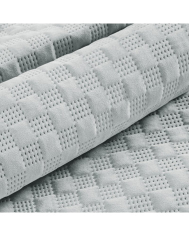 Narzuta velvet 220x240 Sofia 4 srebrna Eurofirany
