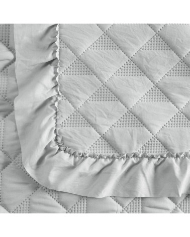 Narzuta mikrofibra 170x210 Vanesa srebrna Eurofirany