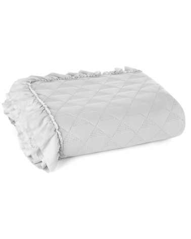 Narzuta mikrofibra 220x240 Vanesa srebrna Eurofirany