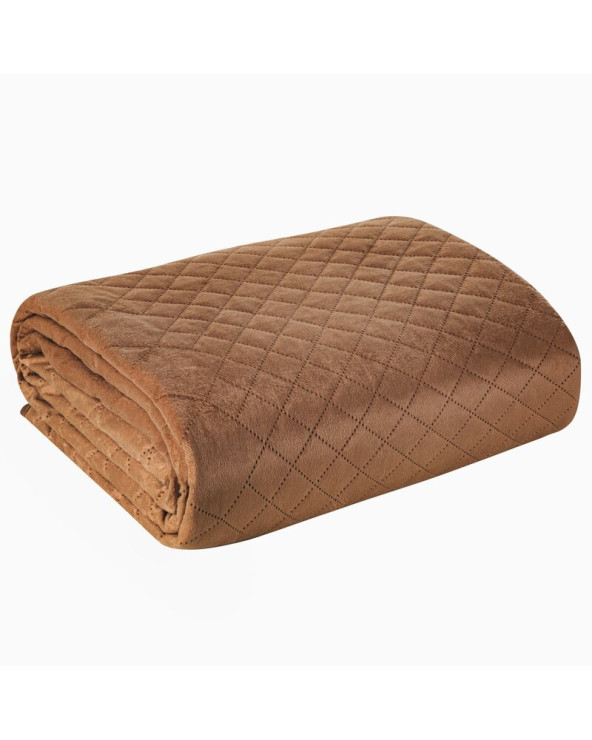 Narzuta velvet 170x210 Luiz 3 ceglasta Eurofirany