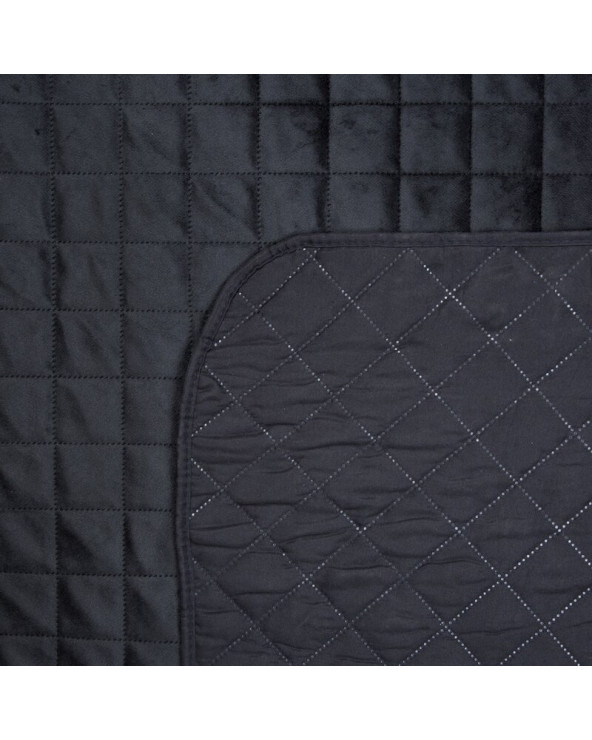Narzuta velvet 170x210 Luiz 5 czarna Eurofirany