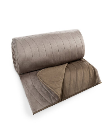 Narzuta velvet 220x240 Luiz 10 beżowa Eurofirany
