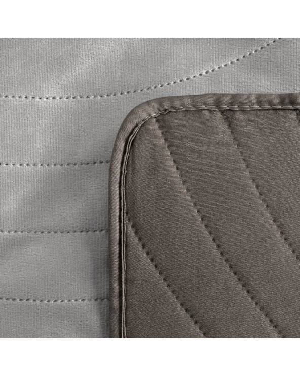 Narzuta velvet 170x210 Luiz 10 stalowa Eurofirany