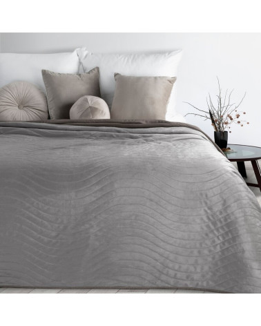 Narzuta velvet 200x220 Luiz 10 stalowa Eurofirany