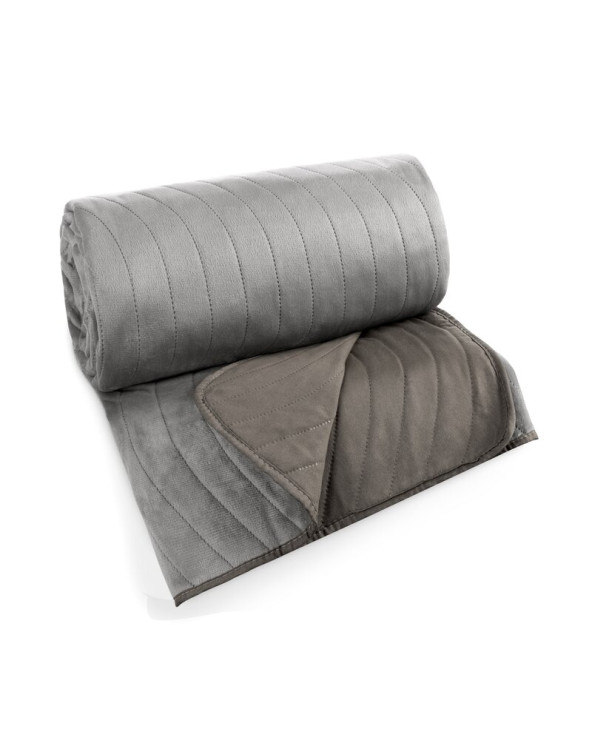 Narzuta velvet 200x220 Luiz 10 stalowa Eurofirany