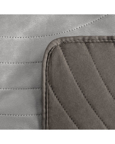 Narzuta velvet 200x220 Luiz 10 stalowa Eurofirany