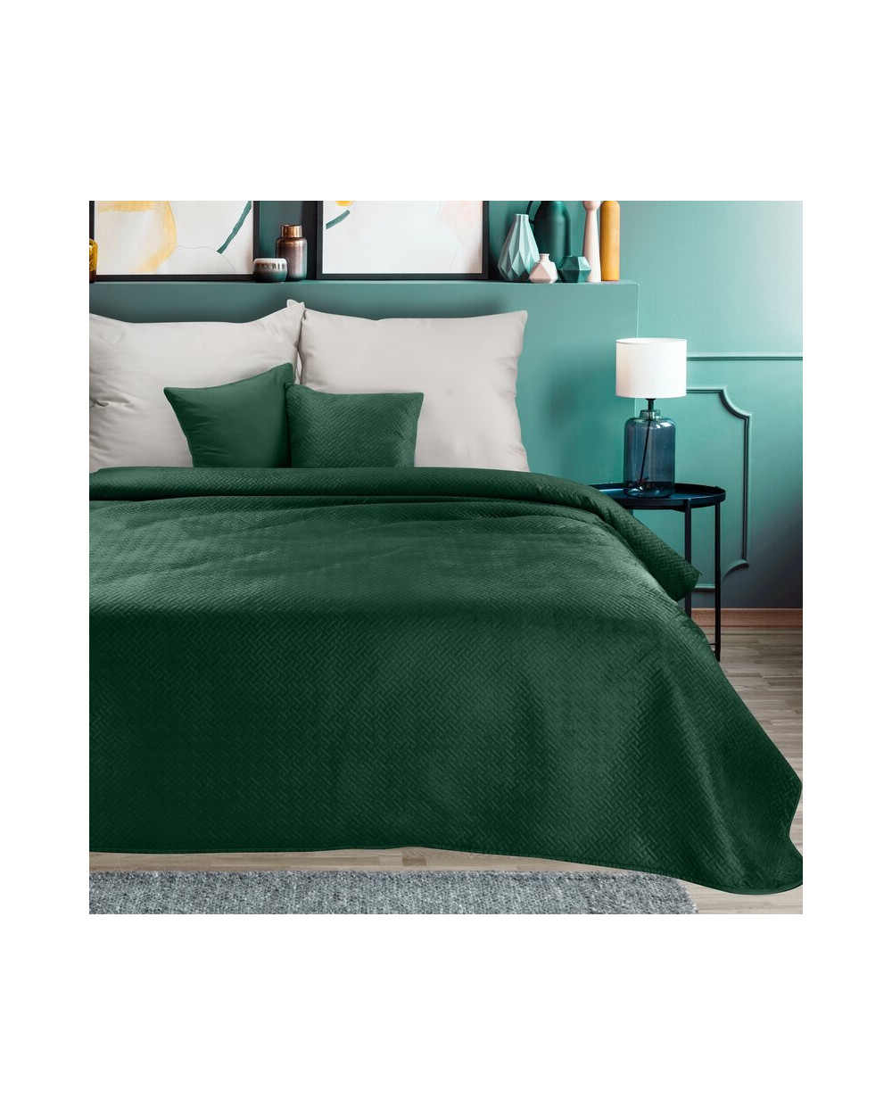 Narzuta velvet 170x210 Luiz 5 zielona Eurofirany