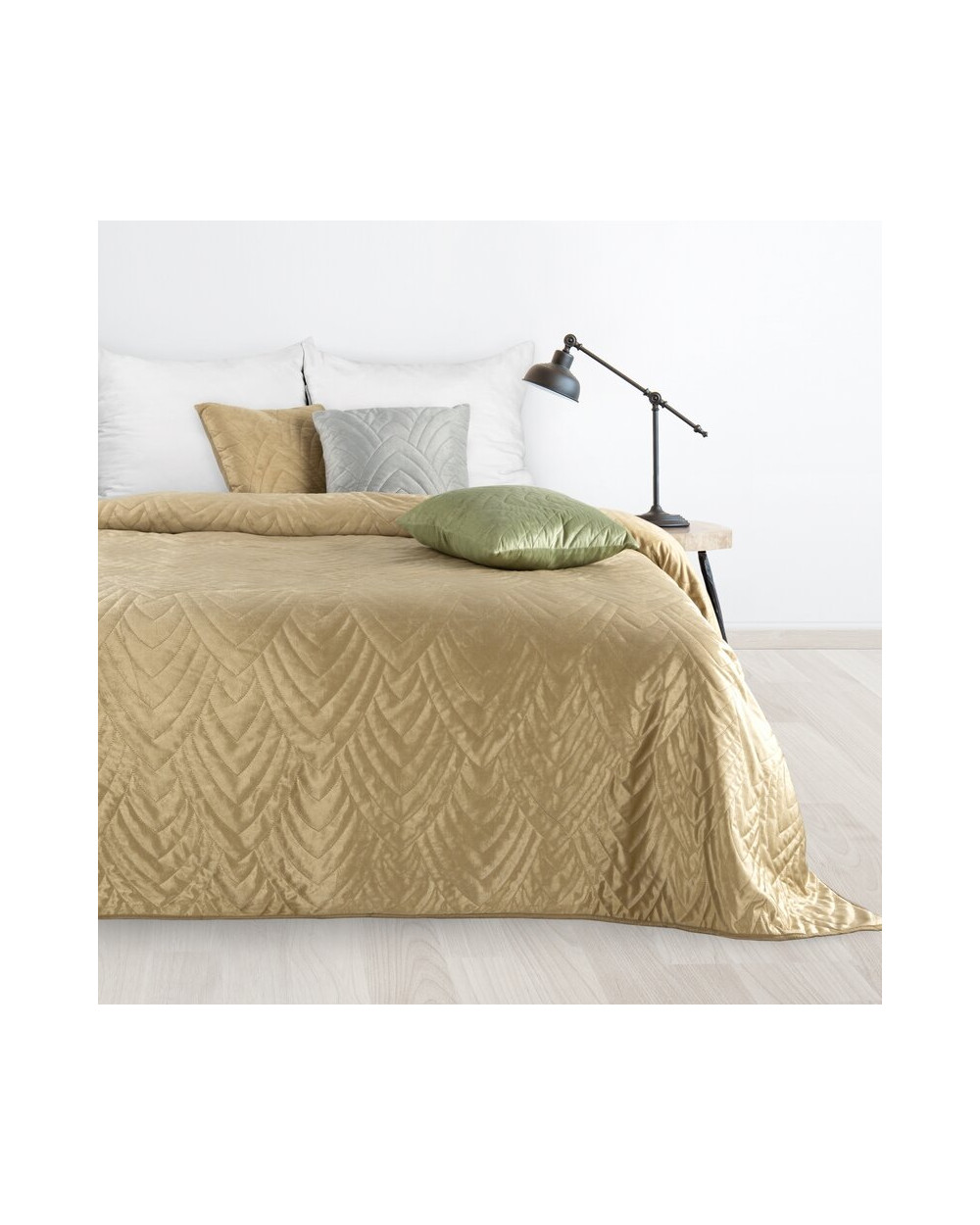 Narzuta velvet 170x210 Luiz 6 beżowa Eurofirany