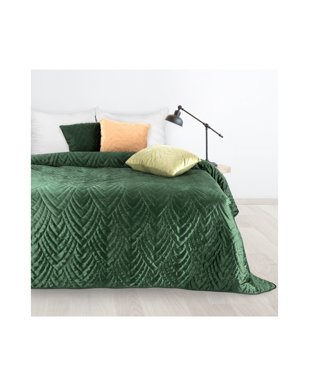 Narzuta velvet 220x240 Luiz 6 ciemnozielona Eurofirany