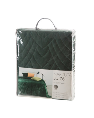 Narzuta velvet 220x240 Luiz 6 ciemnozielona Eurofirany
