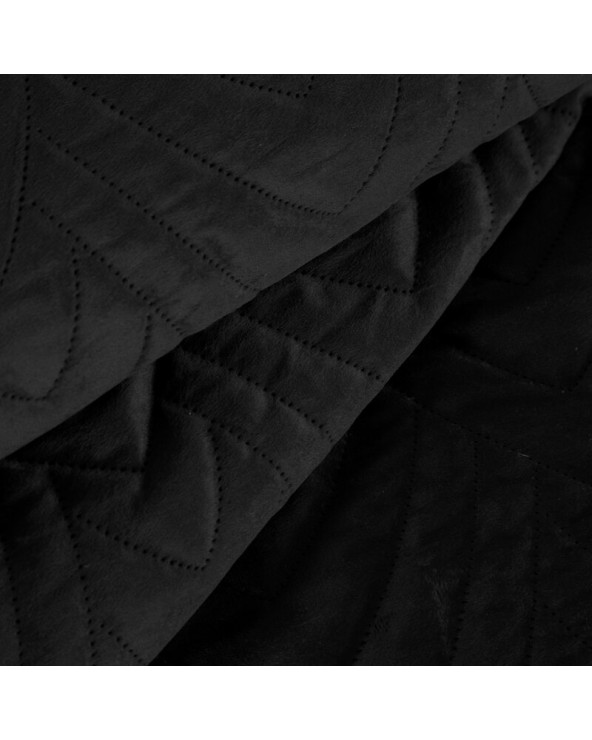 Narzuta velvet 220x240 Luiz 6 czarna Eurofirany