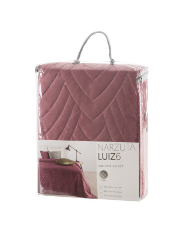 Narzuta velvet 220x240 Luiz 6 różowa Eurofirany