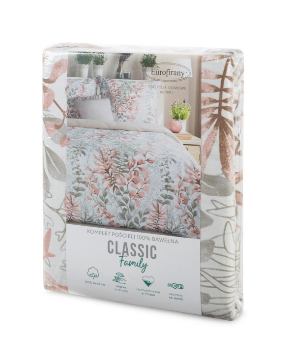 Pościel bawełna ranforce 200x220 + 2x70x80 Freesia Eurofirany