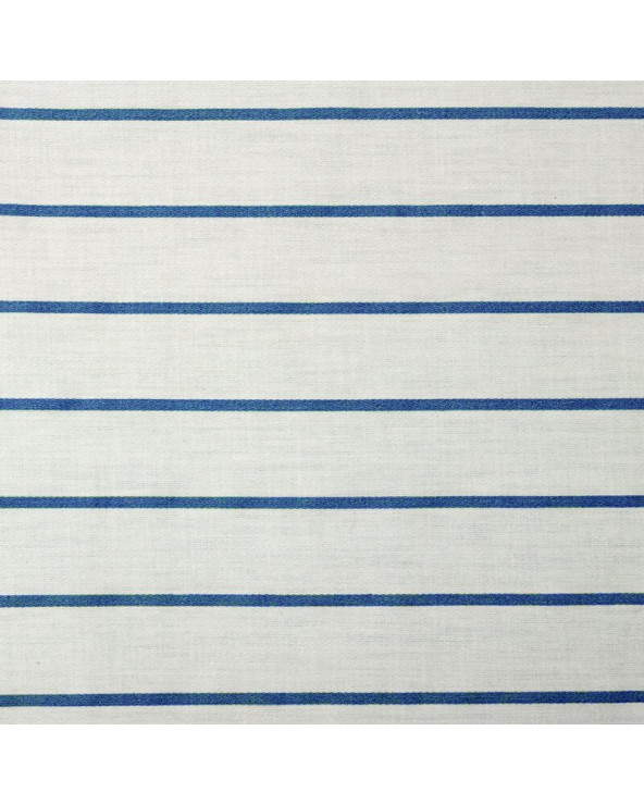Pościel satyna bawełniana 140x200 + 1x70x80 Raya biała/granatowa Eurofirany