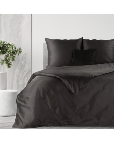 Pościel polycotton 200x220 + 2x70x80 Harmony czarna Eurofirany