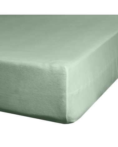 Prześcieradło wysokie elastan 140x200x30 z gumką miętowe Eurofirany