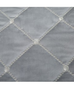 Narzuta velvet Amareta 170x210 srebrna