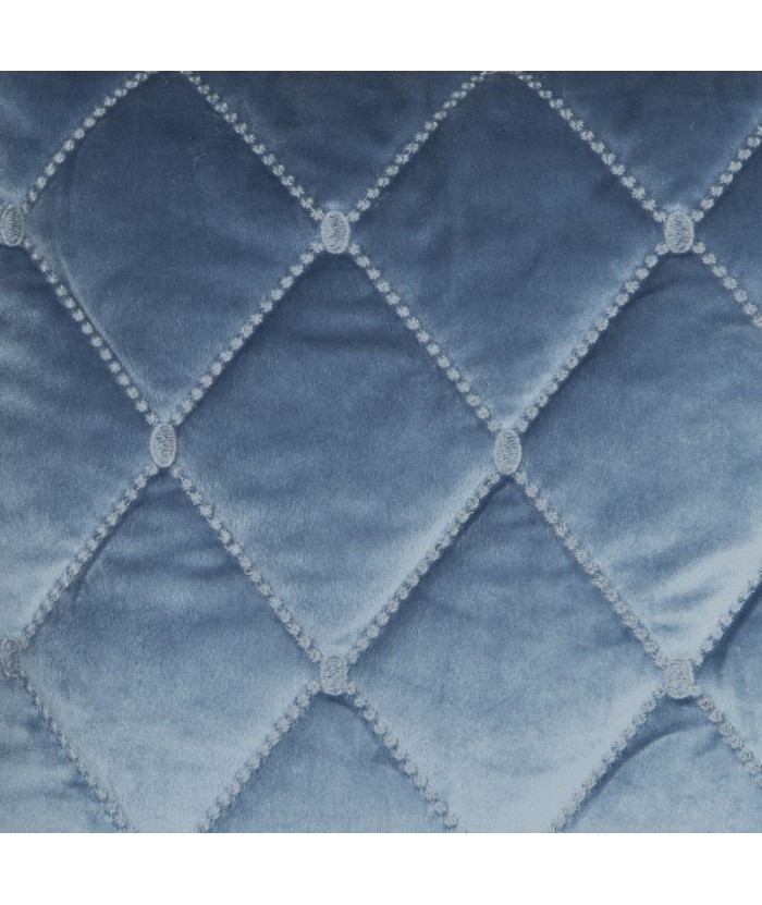 Narzuta velvet Amareta 220x240 niebieska