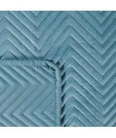 Narzuta velvet Sofia 200x220 niebieska