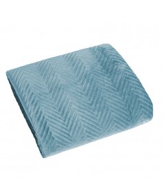 Narzuta velvet Sofia 200x220 niebieska