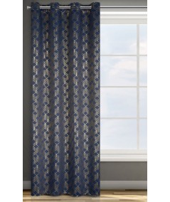Zasłona zaciemnająca Poli 140x250 granatowa/złota