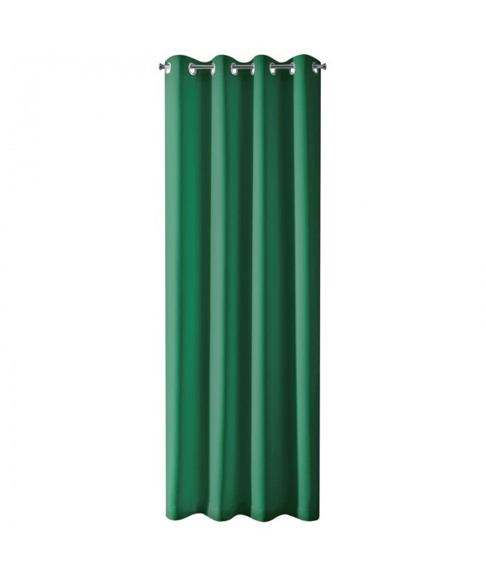 Zasłona zaciemnająca Parisa 135x250 ciemnozielona