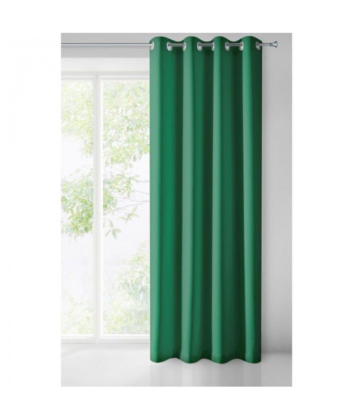 Zasłona zaciemnająca Parisa 135x250 ciemnozielona