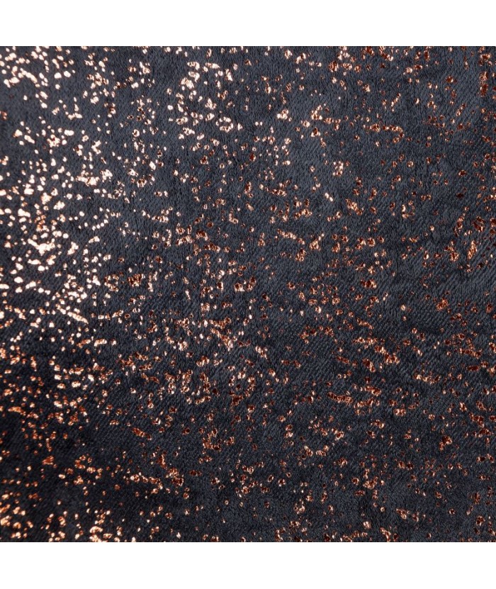 Zasłona zaciemniająca Ebru 135x270 czarna/miedziana