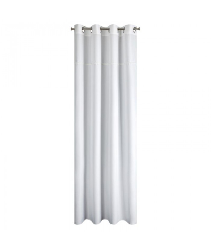Zasłona z cyrkoniami Serema 135x250 biała