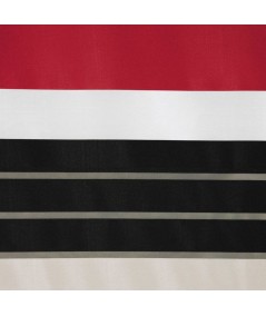 Zasłona z organtyny Eric 140x250 czerwona/czarna